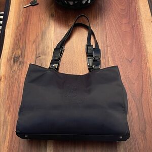 YSL Authentic Tote Style Shoulder Bag With Unique Strap Detailing. P